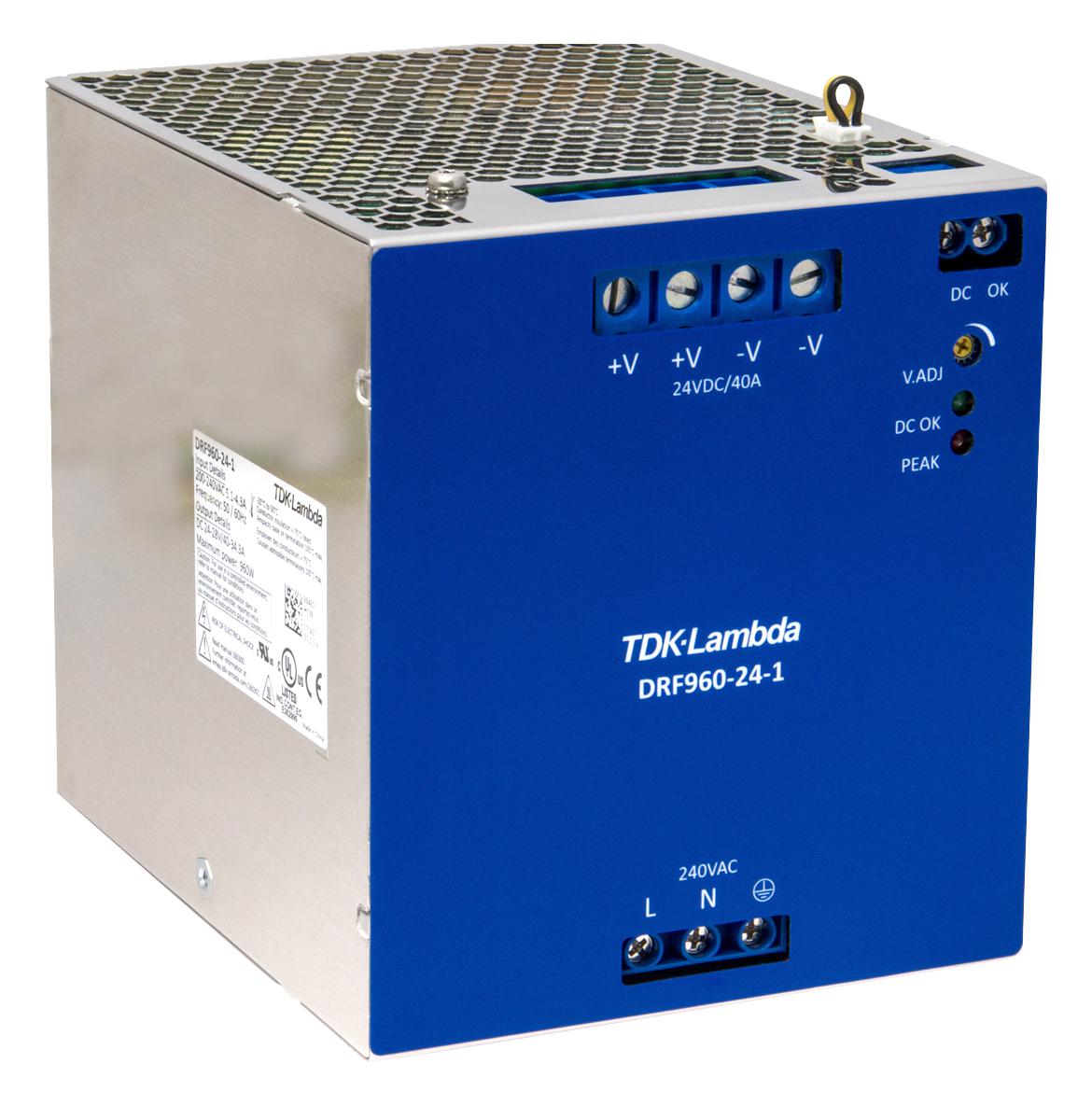 Buy TDK-Lambda DRF120-960 Series Power Supplies Part Number DRF960-24-1 Online