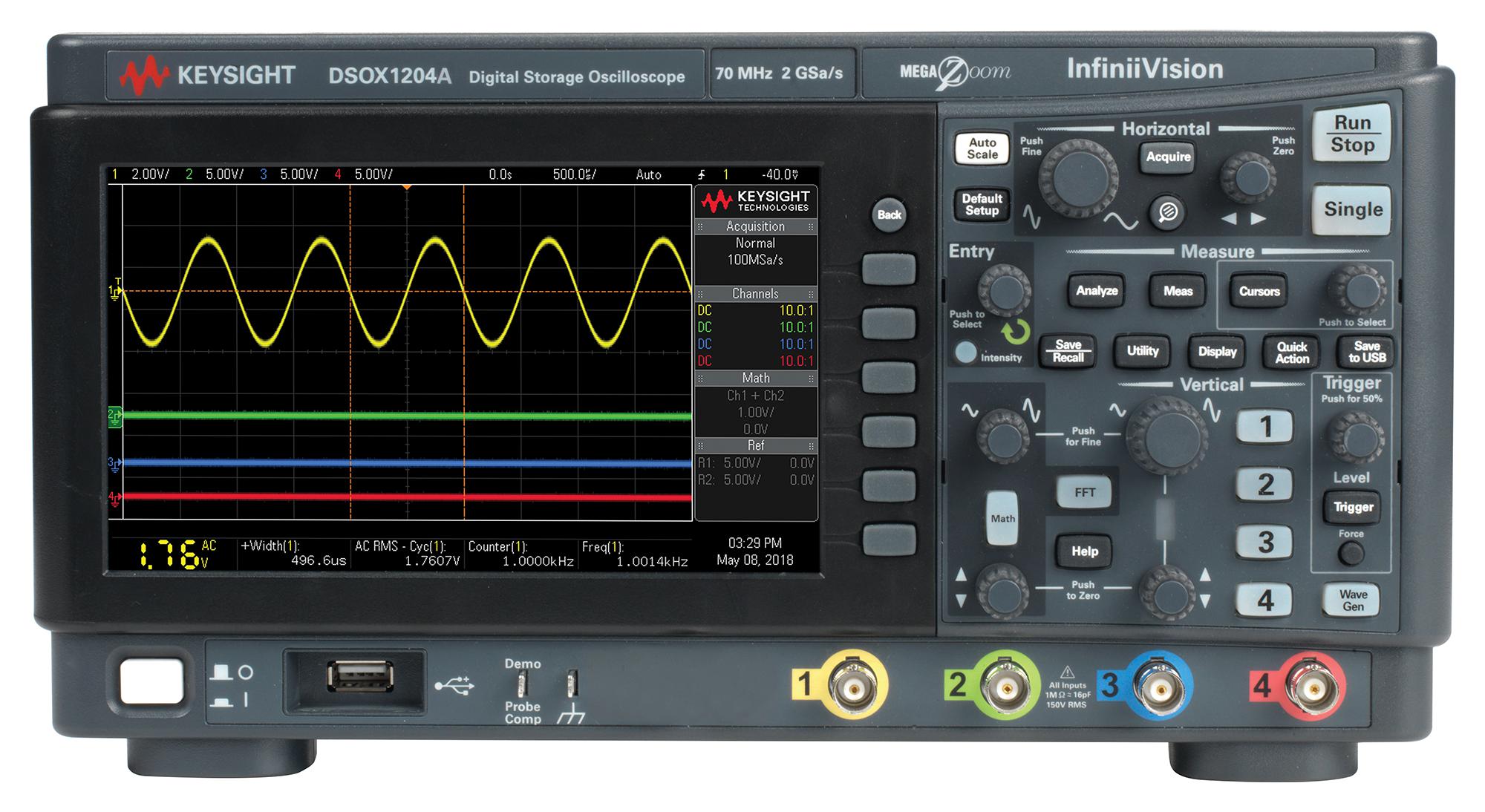 Buy Keysight DSOX1204A Oscilloscope Part Number DSOX1204A Online