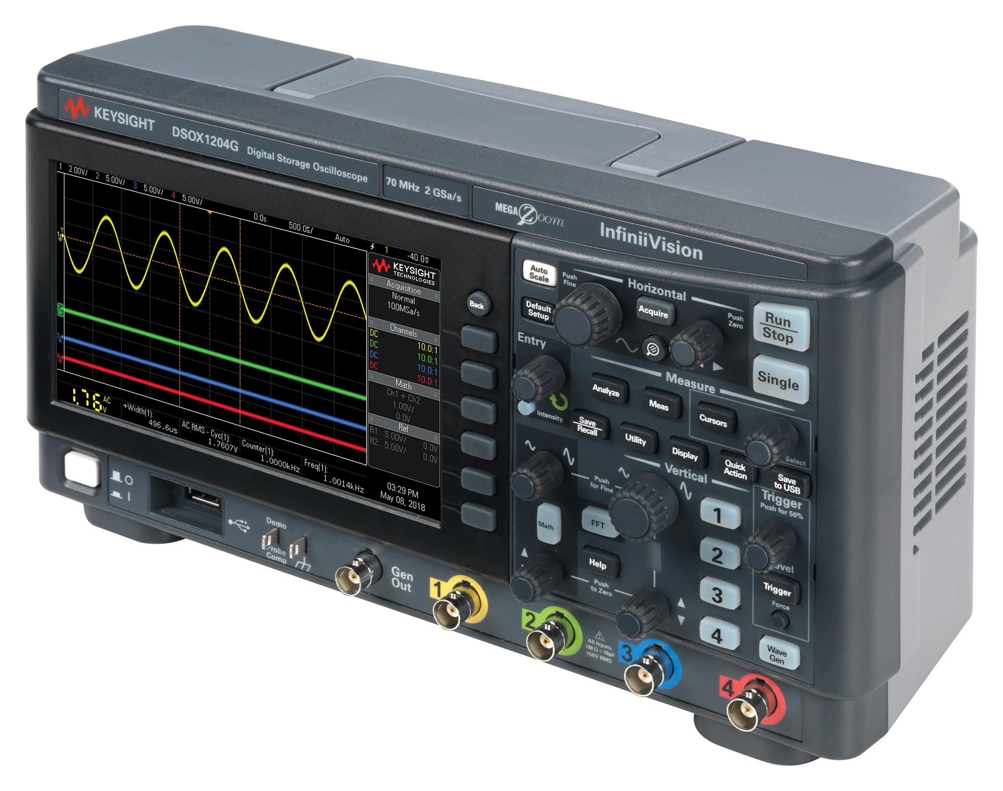 Keysight DSOX1204G – Reliable Oscilloscope for Industrial Applications
