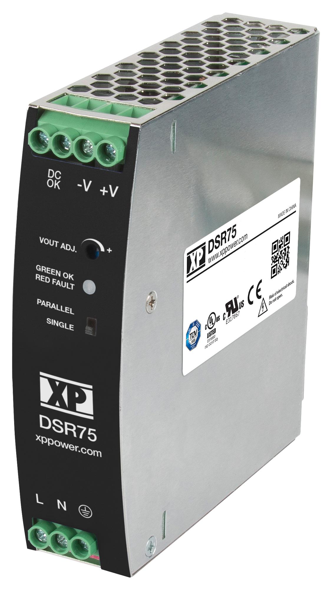 XP Power DSR75 Series – Reliable Power Supply for Industrial Applications