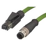 E16A06011M040 WOODHEAD / MOLEX Micro-Change M12 to RJ45 Cordset | myMectronic