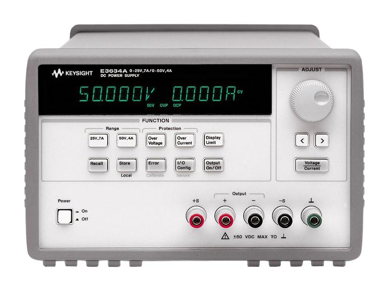 Keysight Series E3634A DC Power Supply: 200W 25V 7A