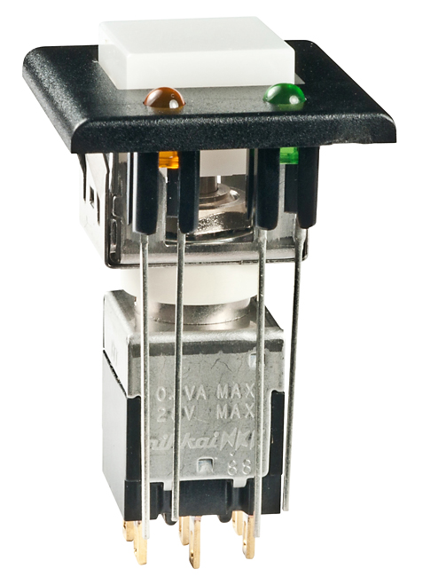 Buy NKK Switches Light Touch Miniature Pushbuttons Part Number EB2085GBJ33AEF Online