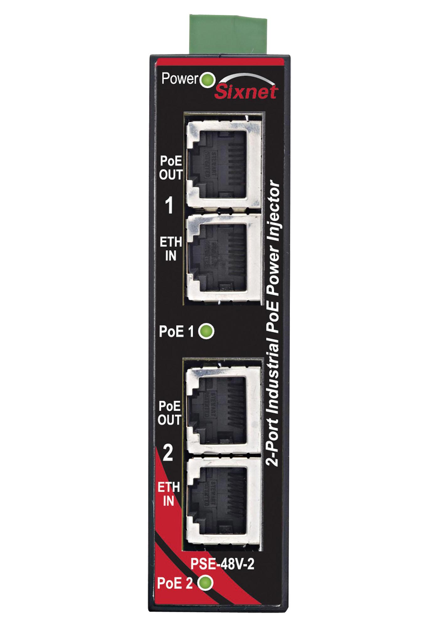Red Lion Series Industrial PoE Injector: EBPSE48V2A