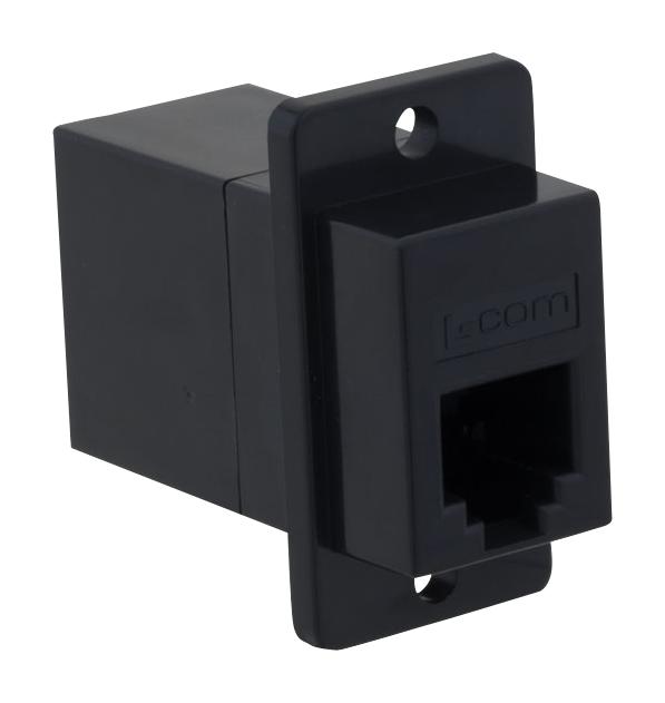 Lcom ECF5046SBK – Reliable RJ12 Panel Mount Coupler for Industrial Applications
