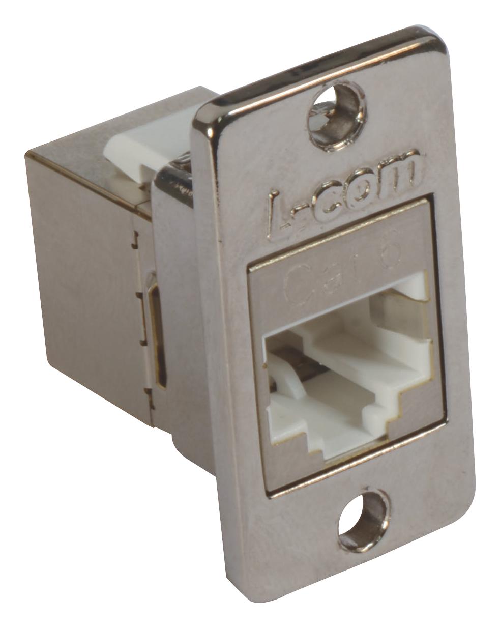 L-Com Series ECF504SC6 MINI: RJ45 Panel Mount Coupler