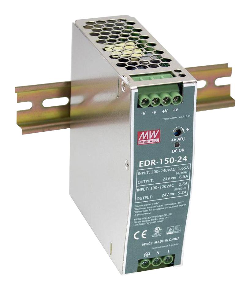 Mean Well Series DIN Rail Power Supply: EDR-150-24