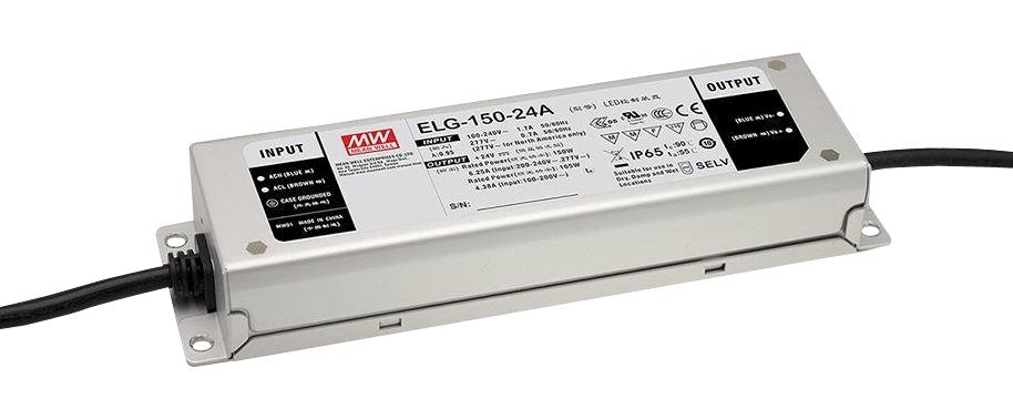 Mean Well Series ELG LED Driver: 150W Dimming and IP67/IP65 Protection