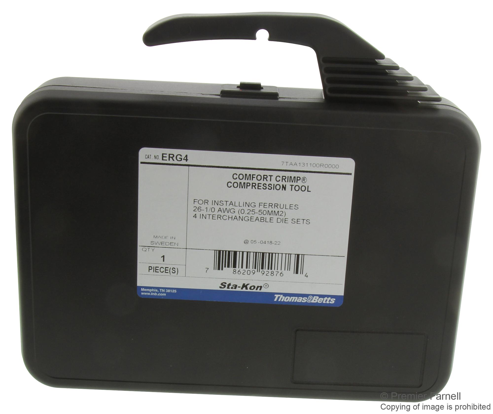 Buy Thomas & Betts Crimp Tool Part Number ERG4 Online