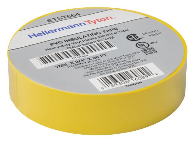 HellermannTyton ETST664 – Reliable Electrical Tape for Industrial Applications