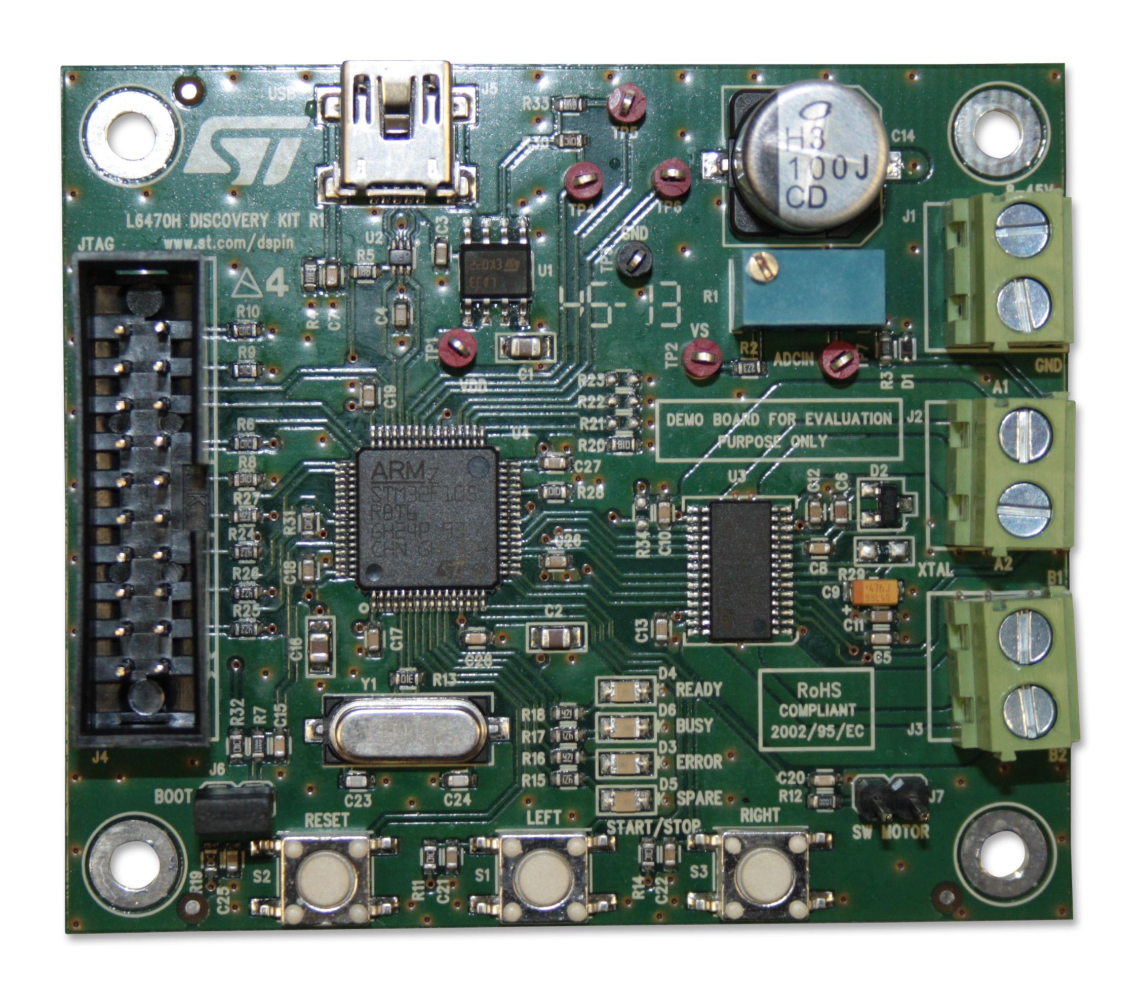 STMicroelectronics EVAL6470HDISC – Reliable Stepper Motor Driver for Industrial Applications