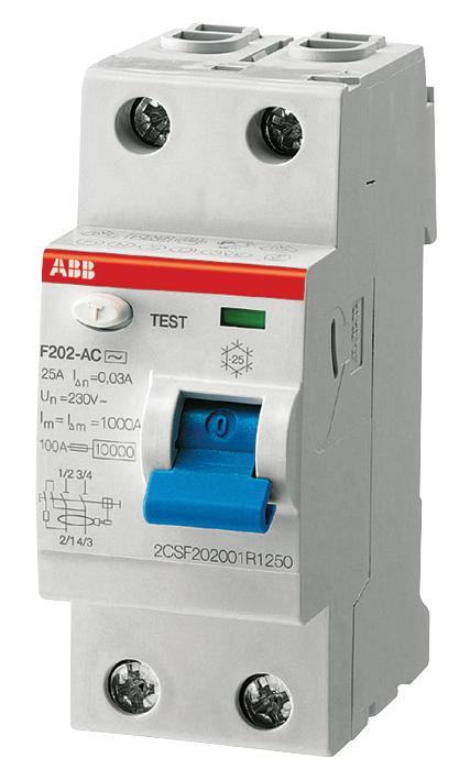 ABB Series F200 Residual Current Device: F202PVB25003