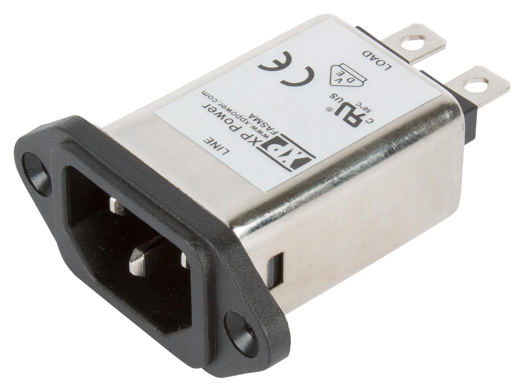 XP Power FASAS06PFR – Reliable EMI Filtered Inlet for Industrial Applications