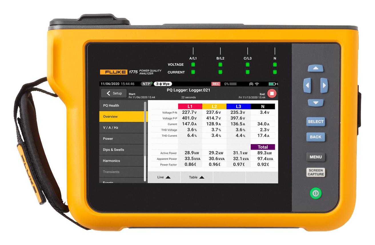 Fluke 1775 Reliable Power Quality Analyzer for Industrial Applications