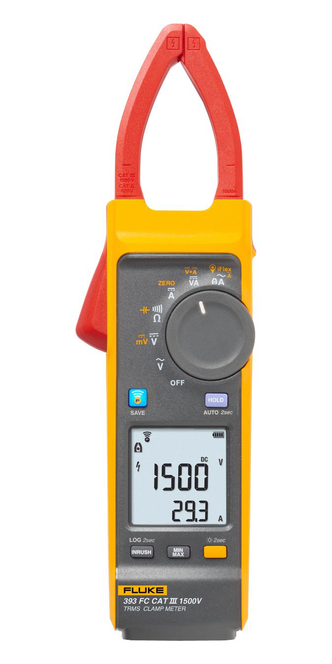 Buy Fluke 393 FC CAT III 1500 V True-rms Clamp Meter with iFlex Part Number FLUKE393FC Online