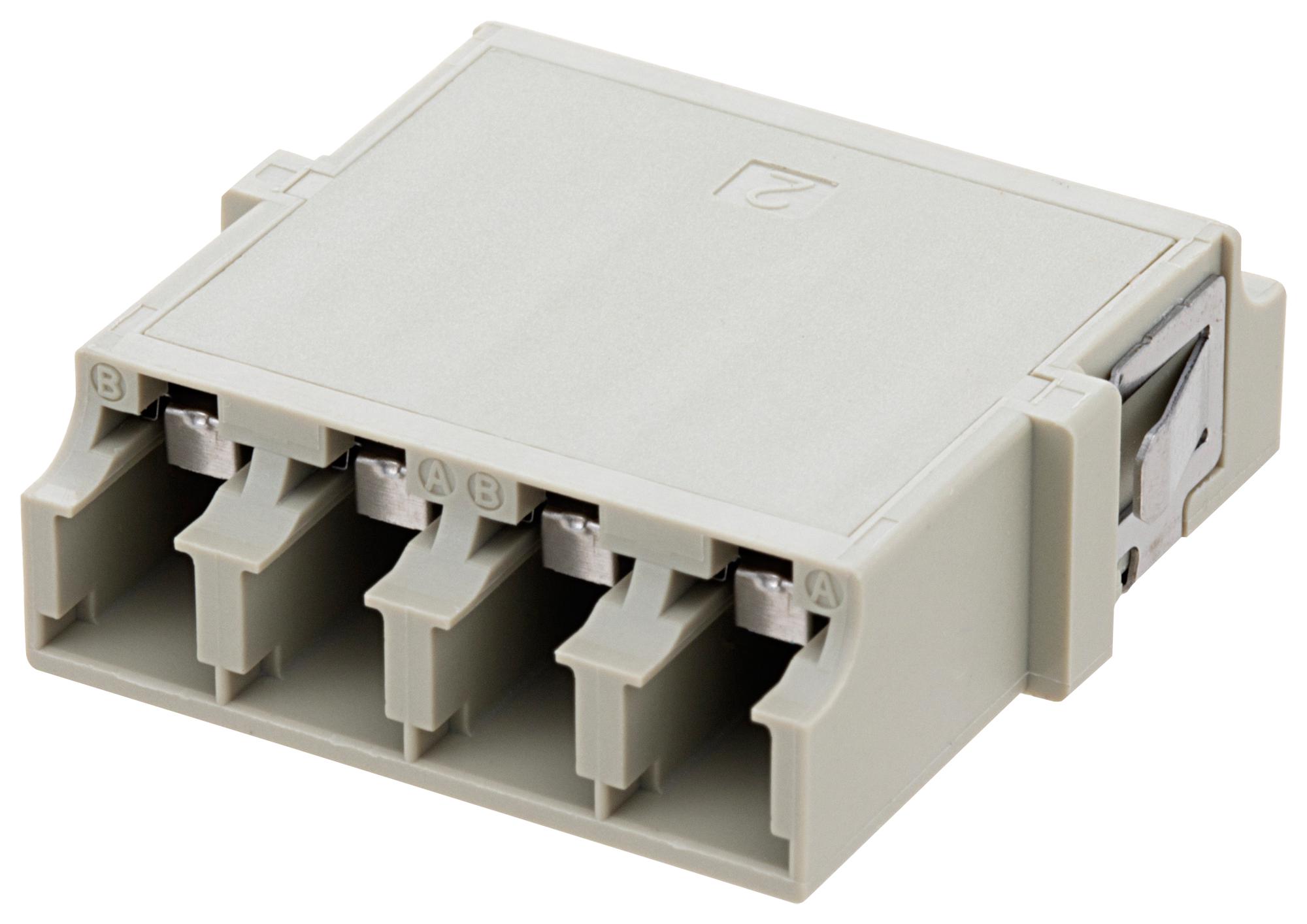 FOA-807-BGE L-COM LC Quad Shuttered Connector | myMectronic