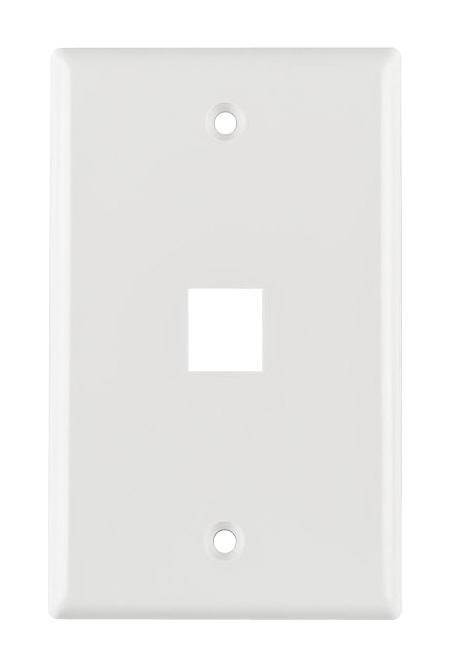 Buy HellermannTyton Standard Single Gang 1 Port Faceplate FPSINGLEW Online