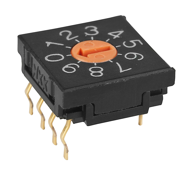 NKK Series FRO1 10mm DIP Rotary Switch: FR01FR10P