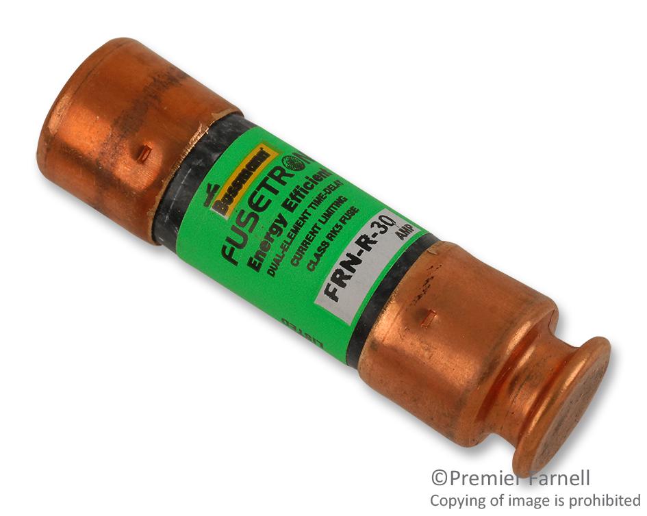 Fusetron Series Fuse: FRN-R 30A 250VAC/125VDC Dual-Element Time-Delay Fuse