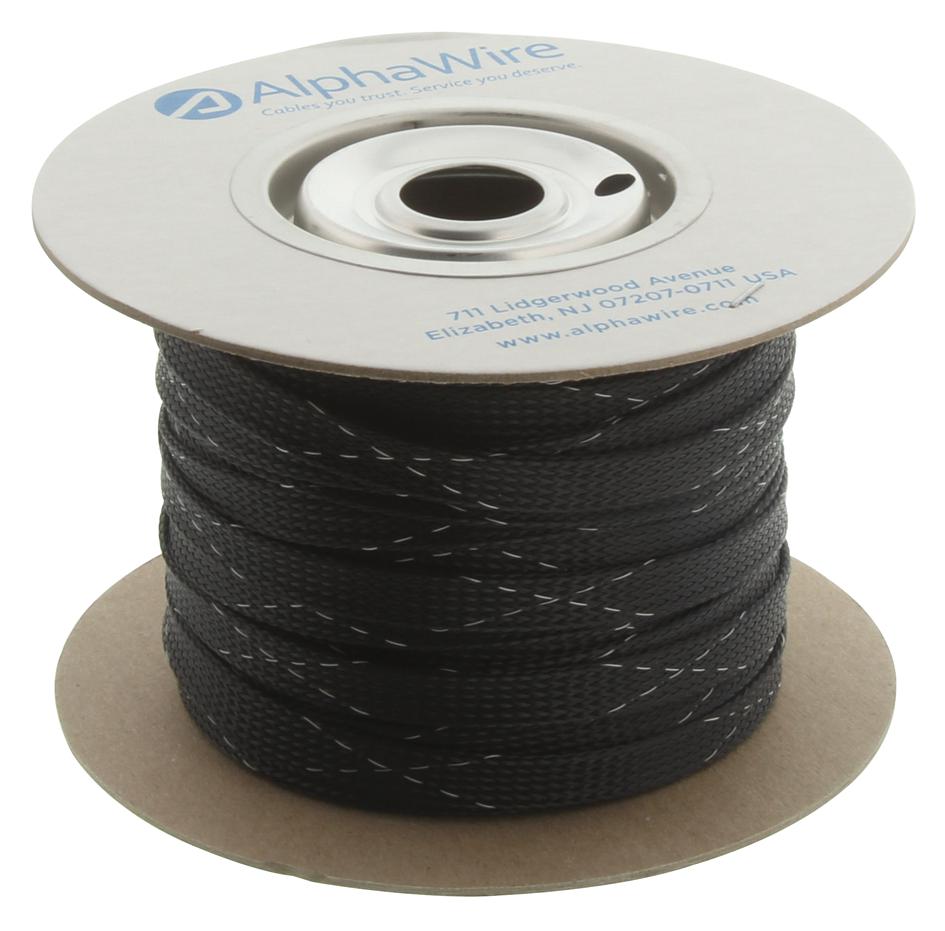 Alpha Wire G1201/2 U+2013 Reliable Braided Sleeving for Industrial Applications