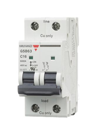 Carlo Gavazzi Series GSB63 Supplementary Circuit Protector: GSB632PC10