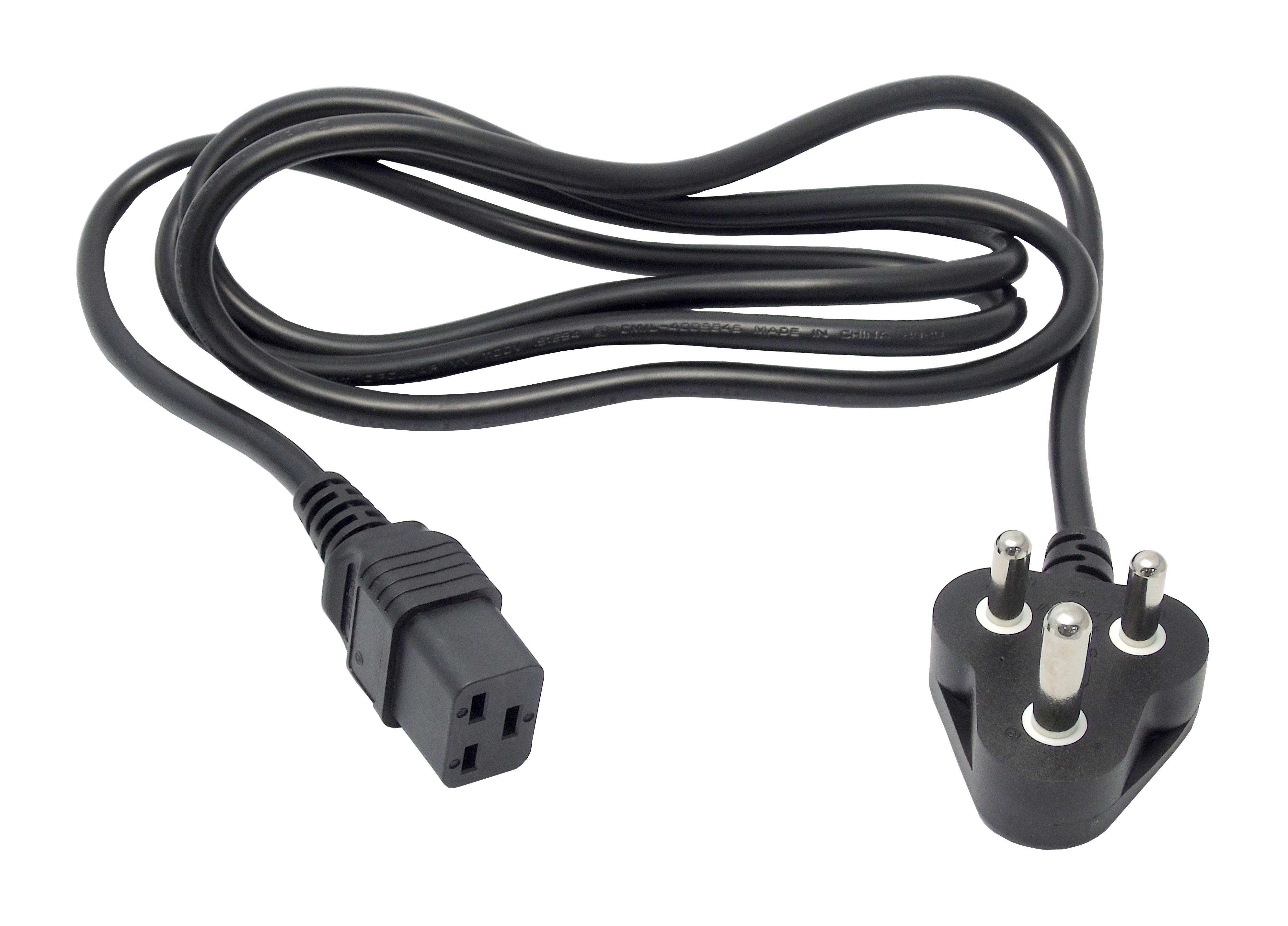 Buy Multicomp Mains Power Cord India to IEC C19 Part Number GW151712 Online