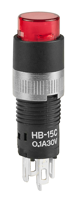 NKK Series HB Subminiature Pushbuttons: HB15CKW01-5C-CB