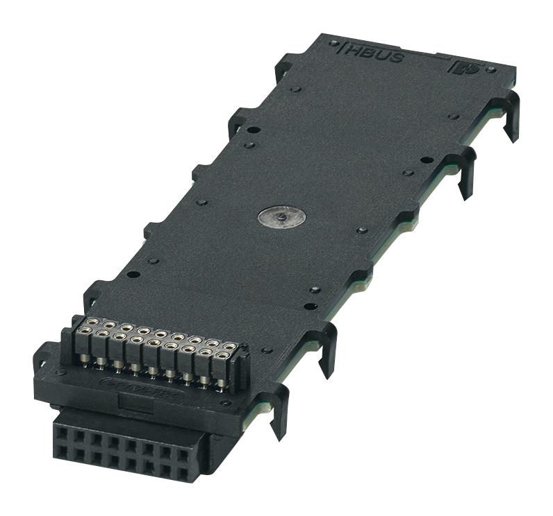Phoenix Contact Series DIN rail bus connectors: HBUS 107,6-16P-1S BK