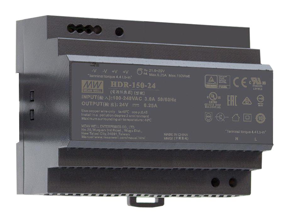 Meanwell Series HDR-150 150W Power Supply: HDR15012