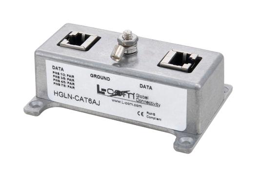 Buy L-com Shielded Lightning Surge Protector Part Number HGLNCAT6J Online