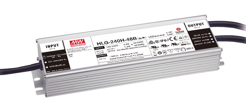 Mean Well Series HLG240H12B LED Driver: Reliable Power Solution with IP65/IP67 Rating