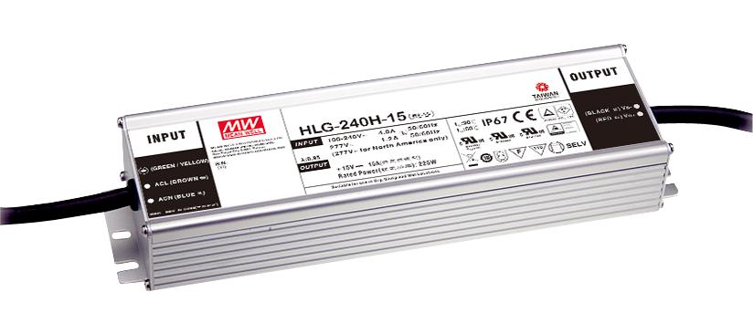 Mean Well 240W HLG240H Series – Reliable LED Driver for Industrial Applications