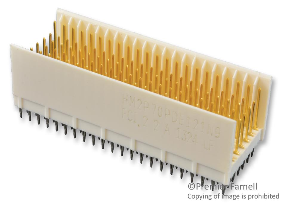 FCI Series Millipacs 2mm Hard Metric: HM2P70PDE121N9LF