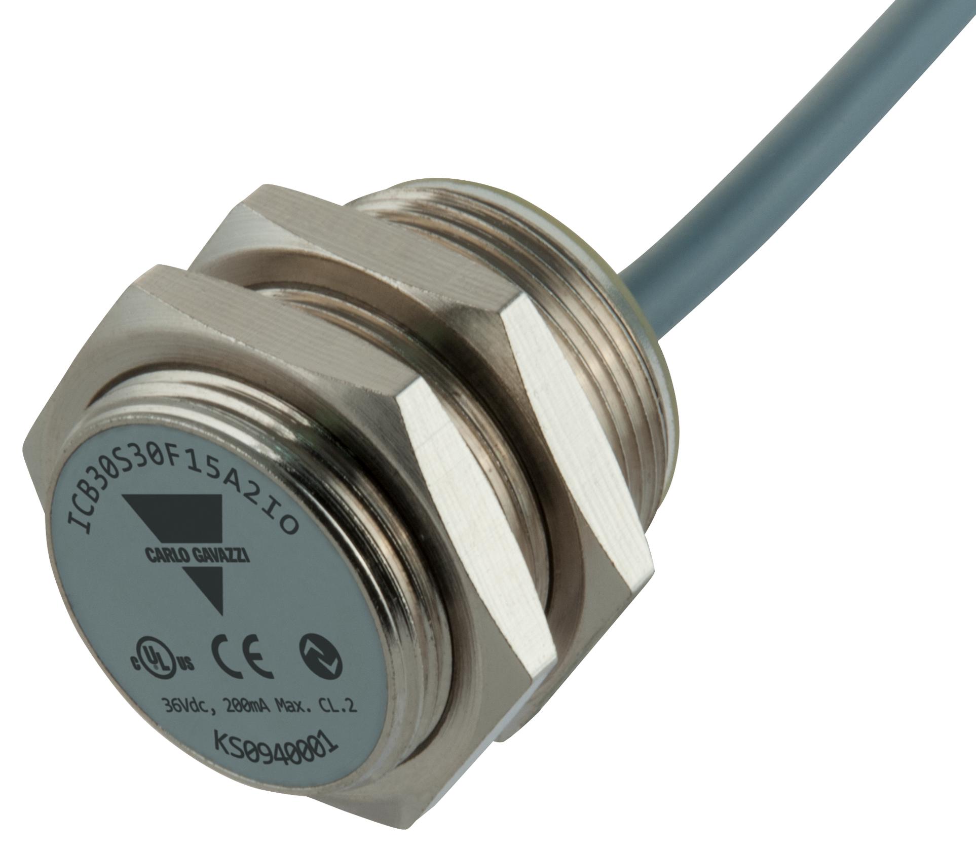 Carlo Gavazzi Series ICB IO-Link Proximity Sensor: ICB30S30F15A2IO