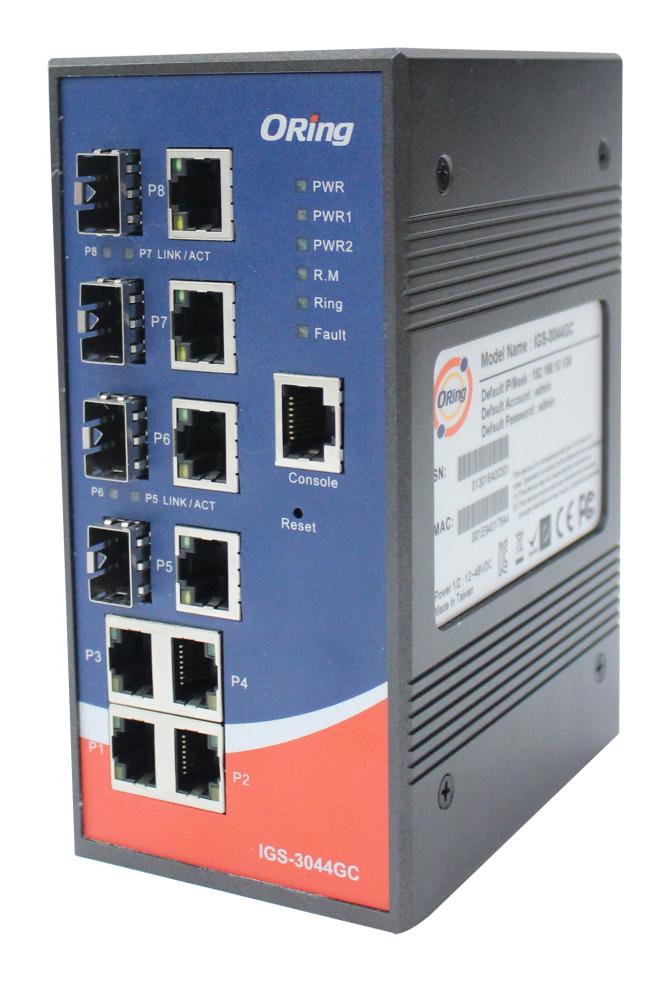 Weidmuller Series IGS-3044GC: Unmanaged Industrial Ethernet Switch