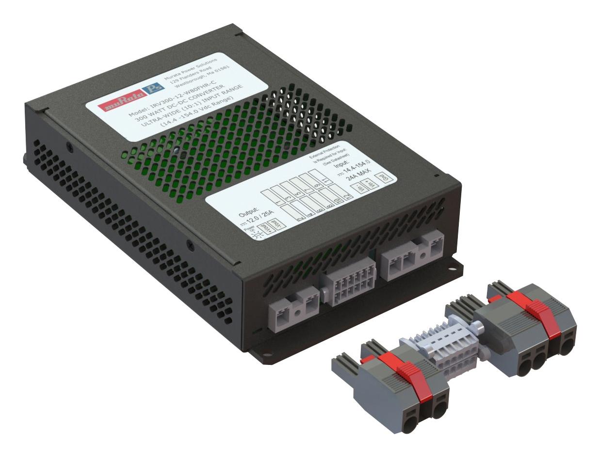 Murata Series IRV300 DC-DC Converter: 300W Ultra Wide Input 16.8-160Vdc