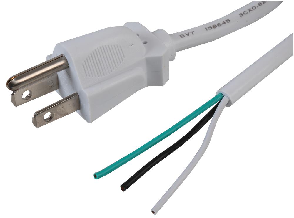 Buy multicomp Pro US Plug To Free End Part Number JA201-WHITE Online