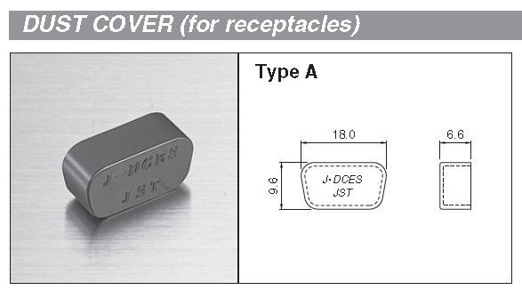JST Series Dust Cover: Dust Protection for 9-Pin Connectors