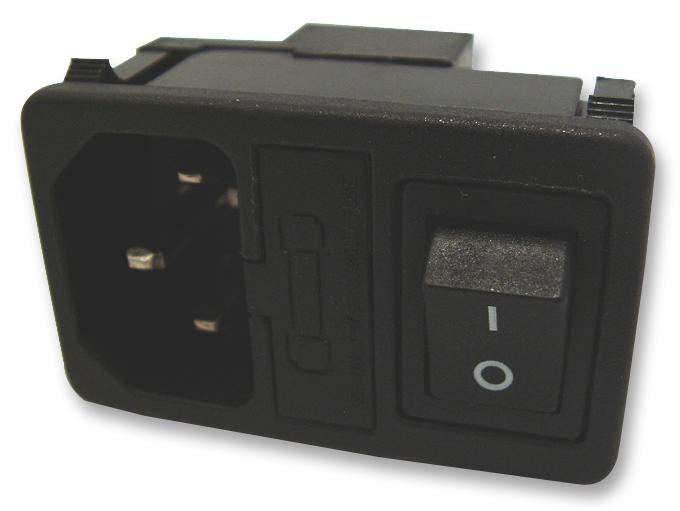 Multicomp Pro JR1011FRSG02 – Reliable IEC Inlet with Fuse Holder for Industrial Applications