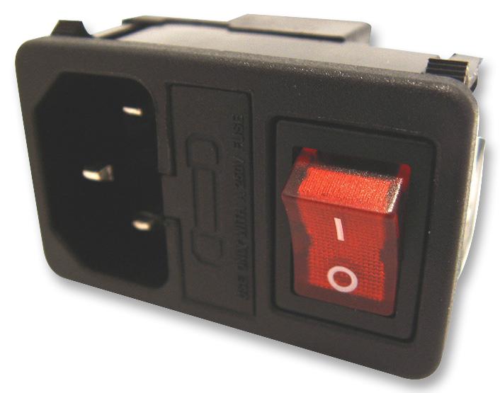Premier Farnell Series Multicomp IEC Inlet with Fuse Holder: JR1011FRSG03