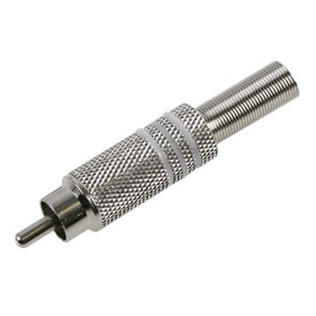 Buy Shielded Audio Video RCA Plug Part Number JR1620SWHROHS2PCSBAG Online