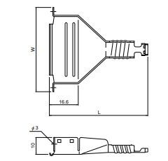 JST Series Shielding Cover for 25-Circuit Connectors: JSC9B