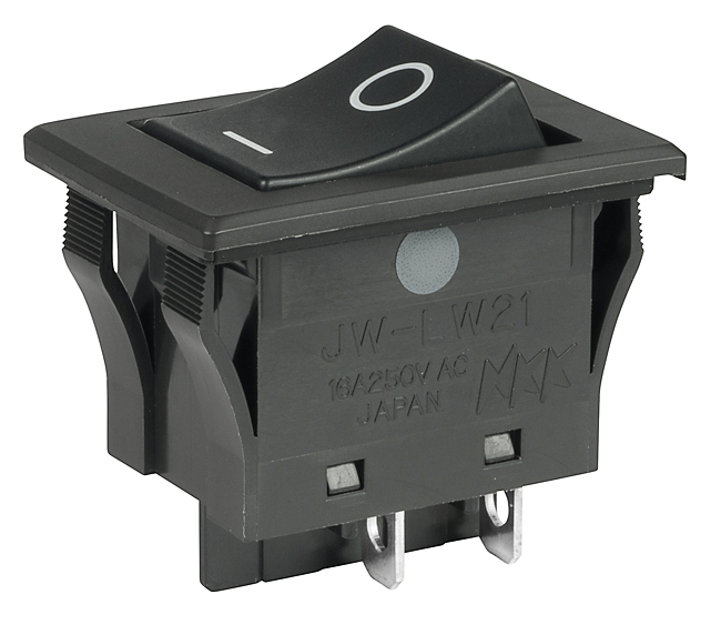 Buy NKK Switches High Inrush Power Rocker Part Number JWLW21RA1A Online