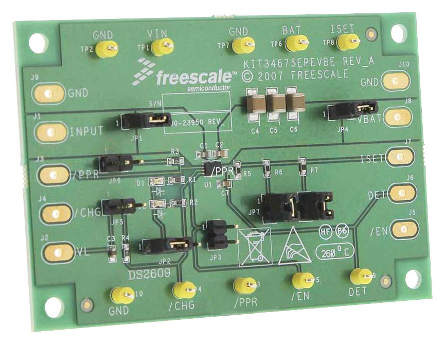 Freescale Series 34675 High Voltage Li-ion Battery Charger: KIT34675EPEVBE