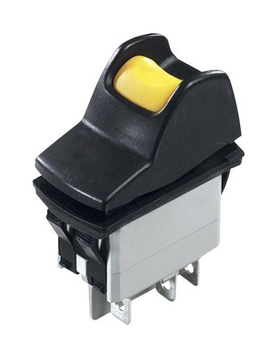 Apem KL462AKXA125 – Reliable Locking Power Rocker Switch for Industrial Applications