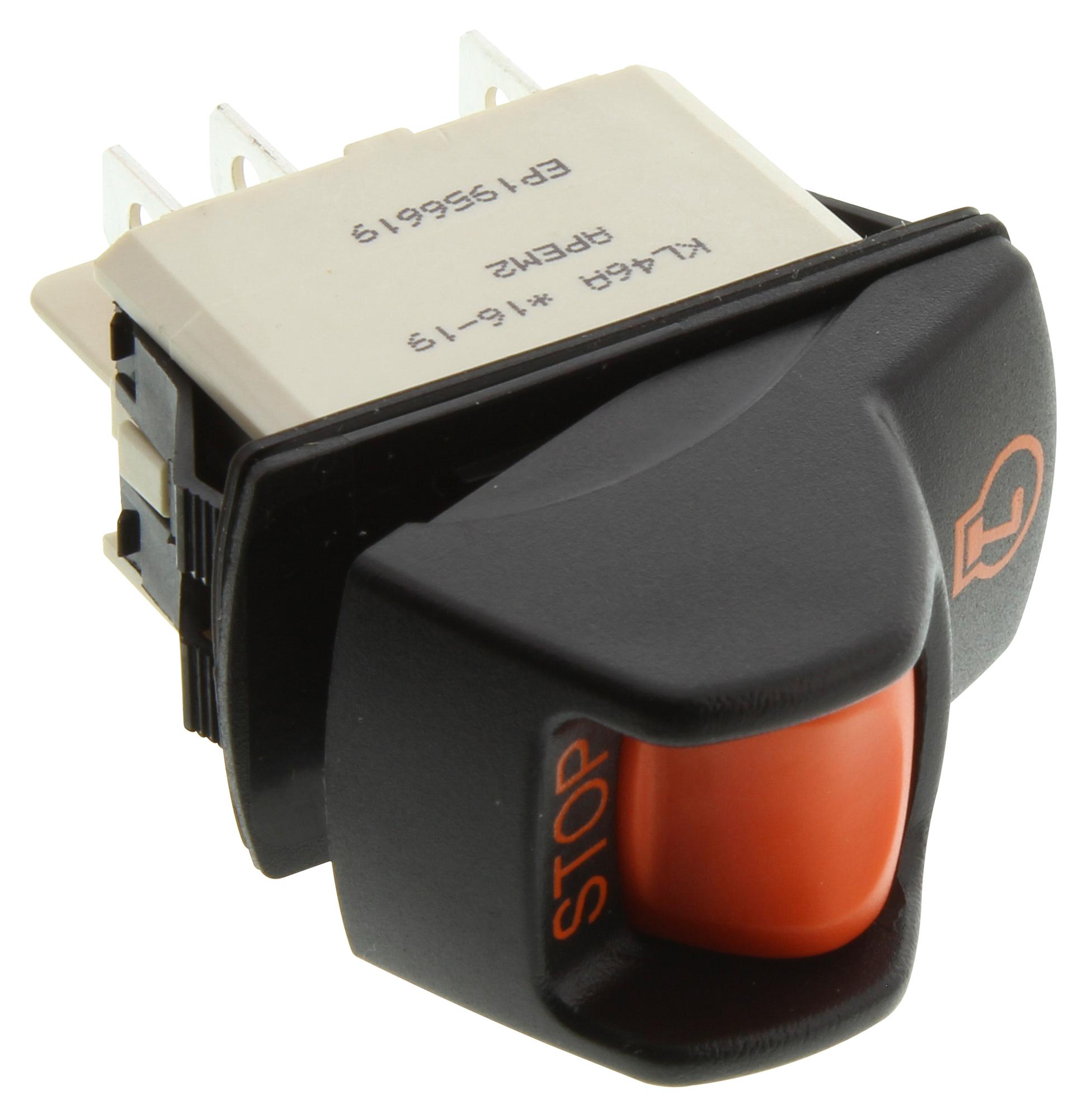 APEM Series Locking Power Rocker Switch: KL462AKXA129N067Z9