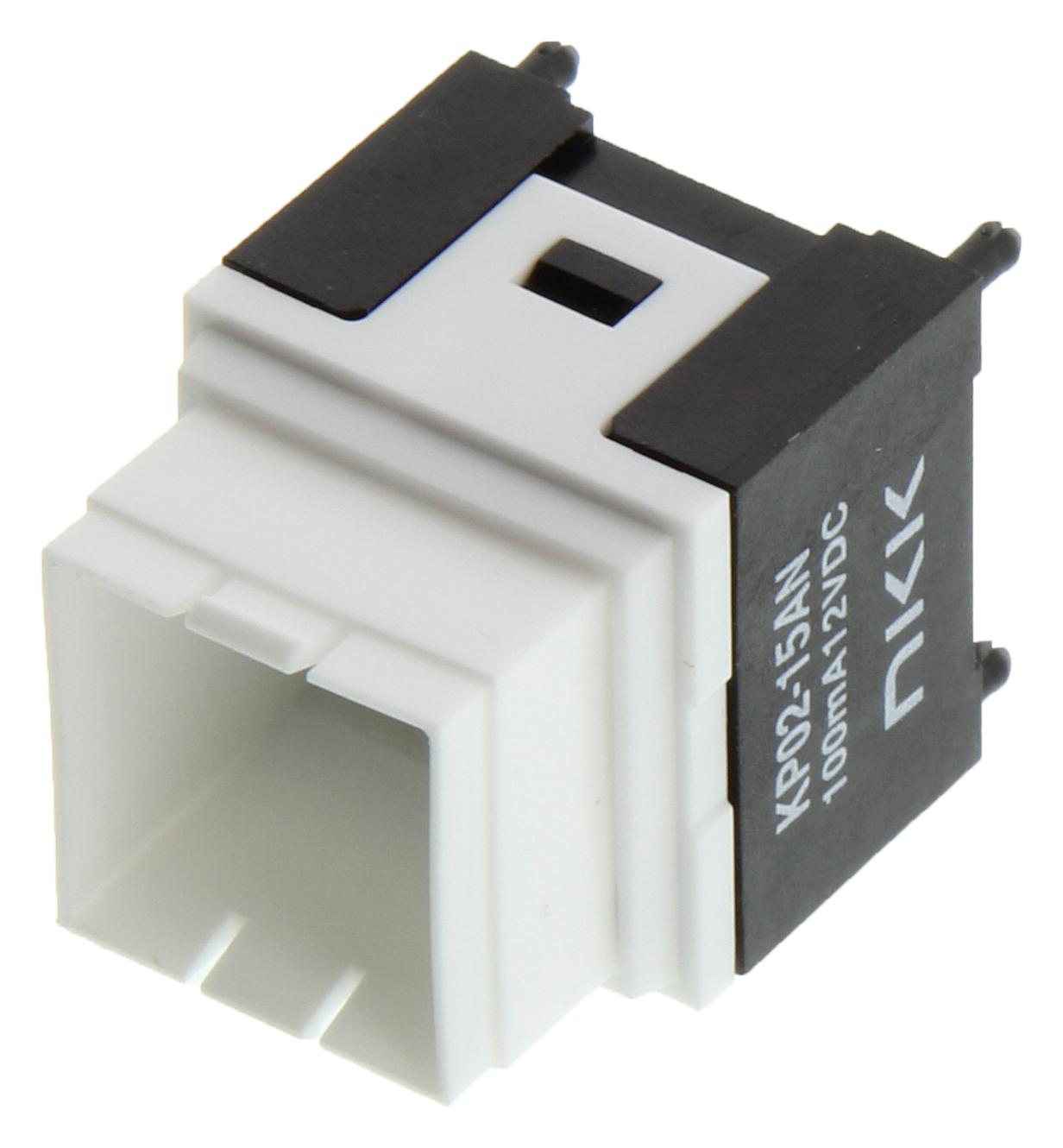 Buy NKKSwitches KP Series Single Color Illuminated Pushbutton Part Number KP0215ANBKG036E Online