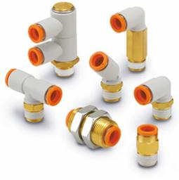 SMC Series Female Elbow: 1/8-inch NPT with Nickel Plated Brass: 5/32-inch Tube OD