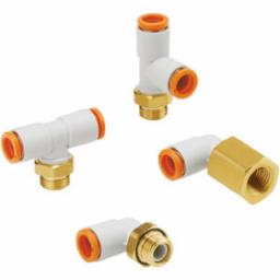 SMC Brass 1/8NPT Elbow – Reliable Pneumatic Fitting for Industrial Applications