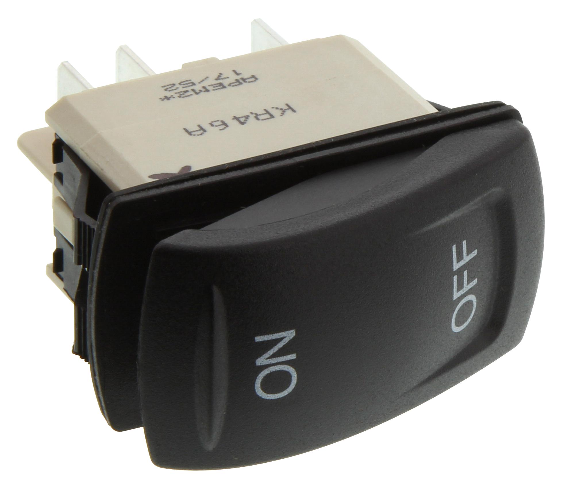 APEM Series KR Power Rocker Switch: KR463AKXXA12N01XX02
